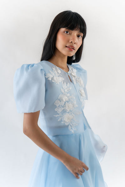 Cristina blazer (POWDER BLUE with Embroidery)