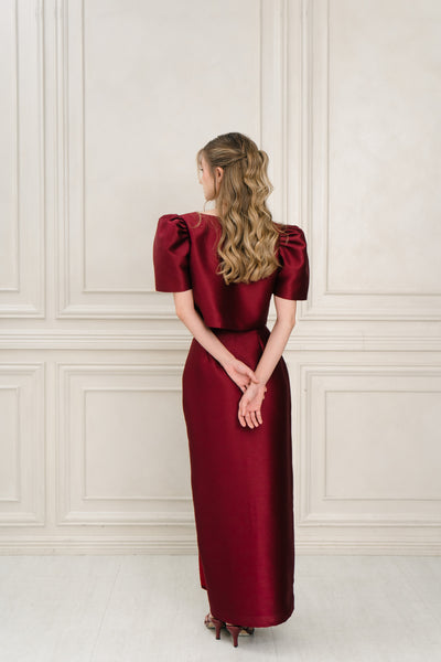 Dalisay skirt (MAROON)