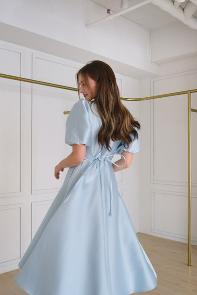 Sandrine midi dress (POWDER BLUE)