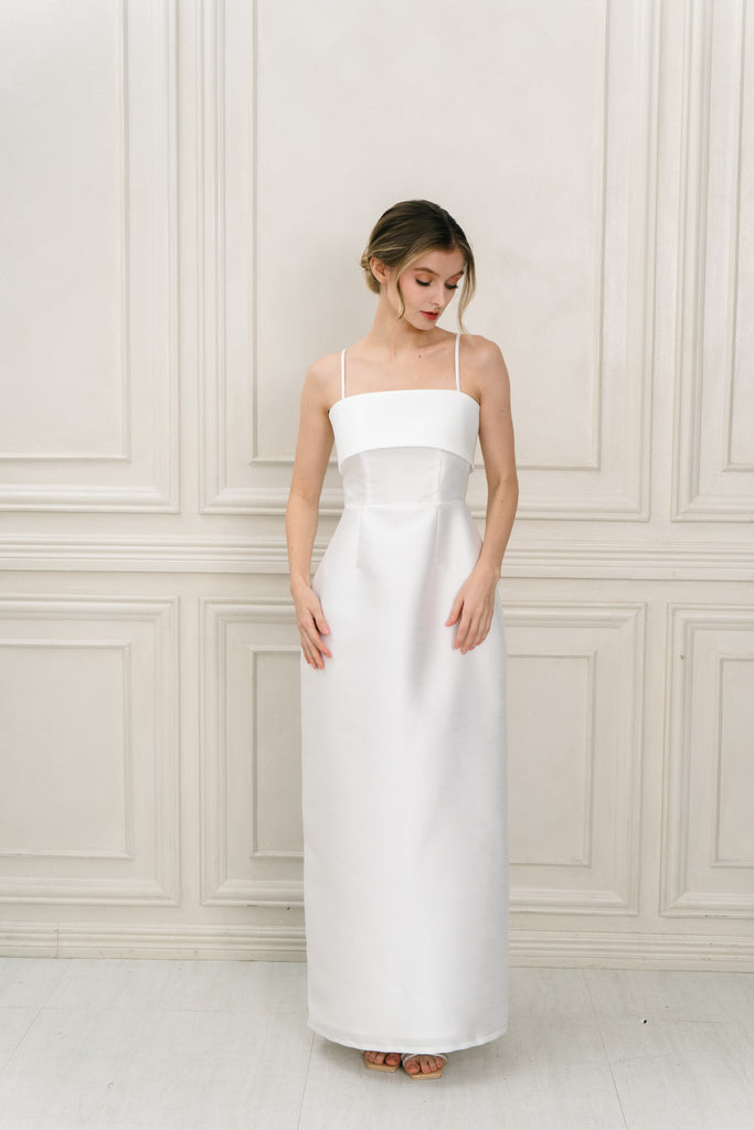 Rebecca maxi dress (WHITE)