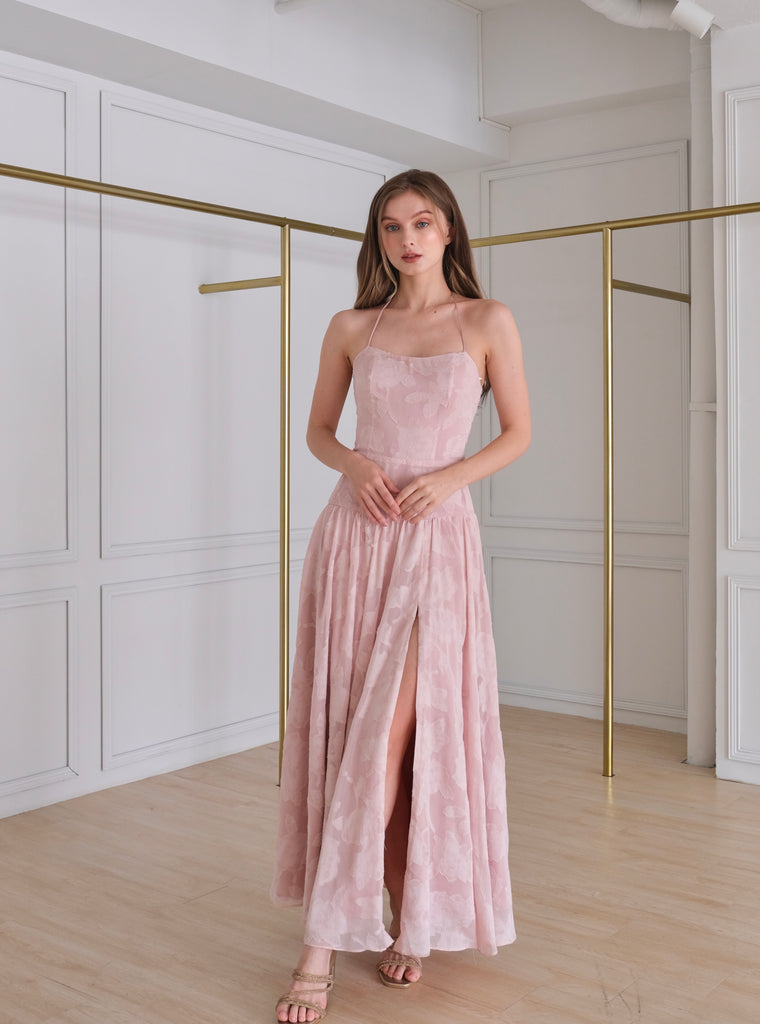 Sofia dress (BLUSH FLORAL) – Suzy Clothing - Main Image