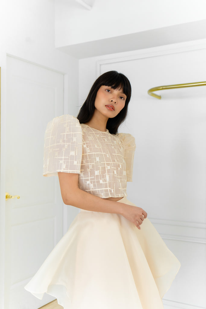 Maria top (ABSTRACT EMBROIDERY)
