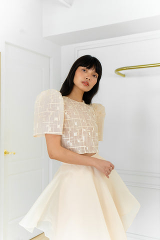 Maria top (ABSTRACT EMBROIDERY)