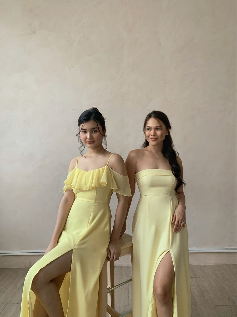 Simone maxi dress (LEMON) – Suzy Clothing - Main Image