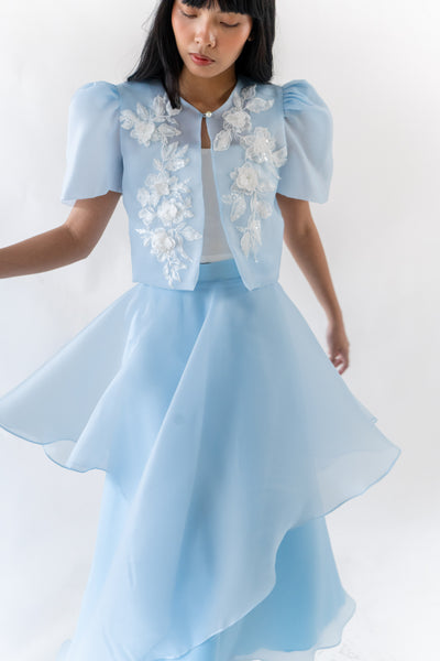 Cristina blazer (POWDER BLUE with Embroidery)