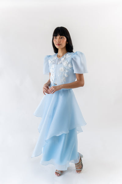Cristina blazer (POWDER BLUE with Embroidery)