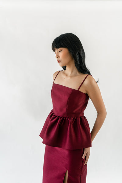 Gloria top (MAROON)