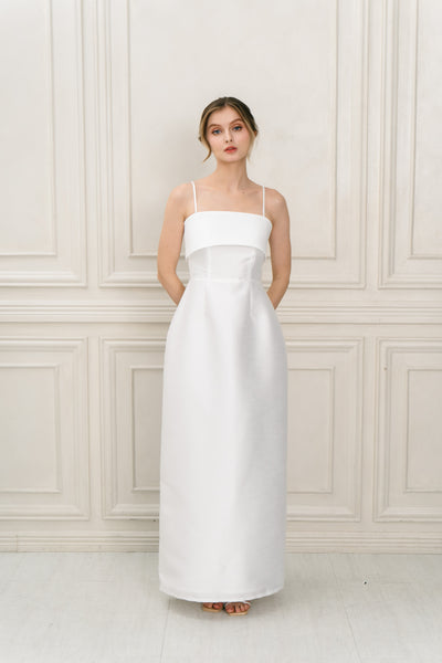Rebecca maxi dress (WHITE)