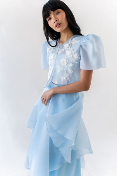 Cristina blazer (POWDER BLUE with Embroidery)