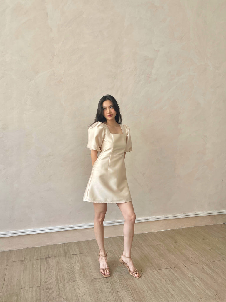 Sandrine mini dress (CHAMPAGNE) Suzy Clothing Sandrine mini dress (CHAMPAGNE) Suzy Clothing