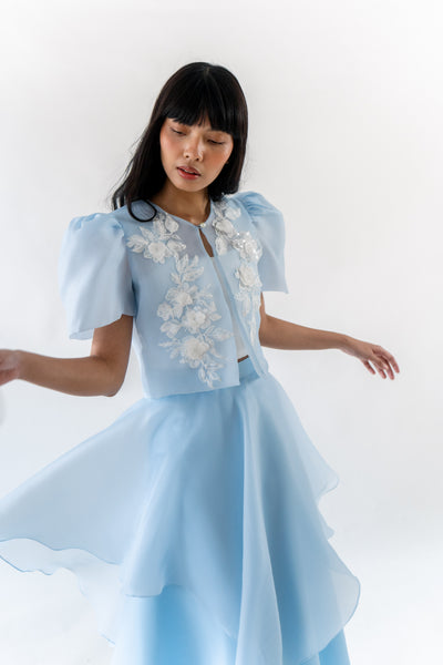 Cristina blazer (POWDER BLUE with Embroidery)