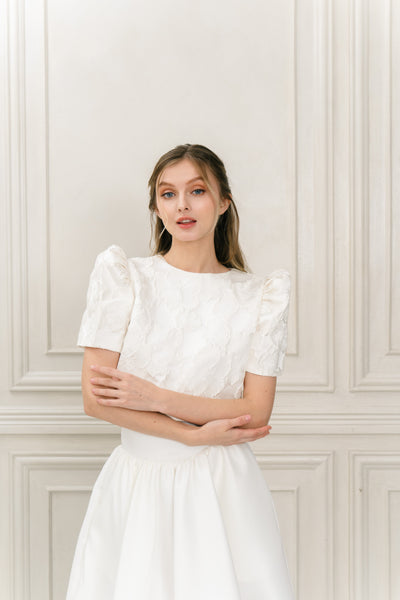 Milla top (IVORY FLORAL)