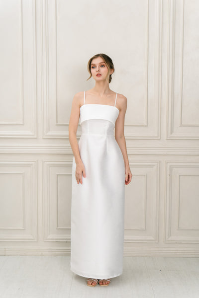 Rebecca maxi dress (WHITE)