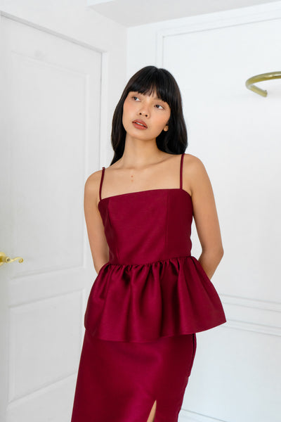 Gloria top (MAROON)