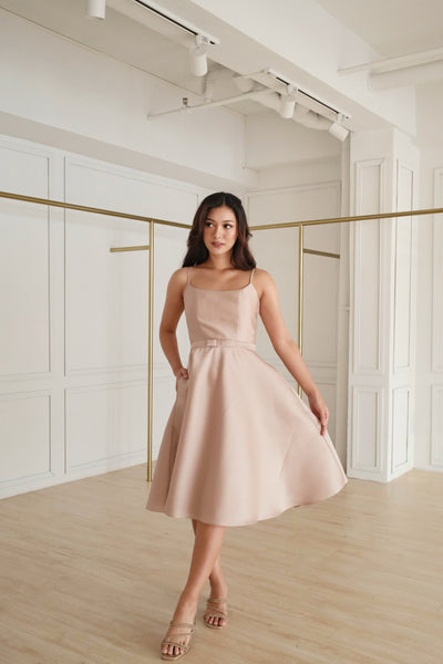 Ligaya midi dress (TAN)