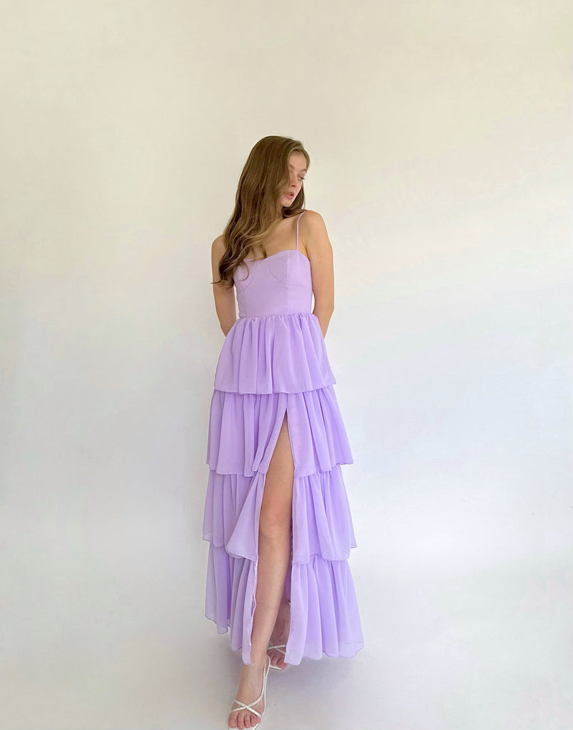 lilac maxi dress Eloise maxi dress (LILAC) – Suzy Clothing