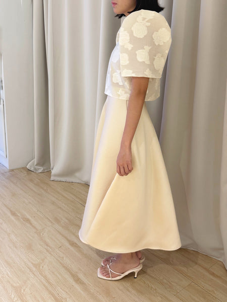 Amihan midi skirt (CHAMPAGNE)