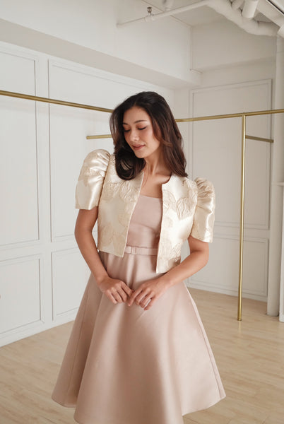 Ligaya midi dress (TAN)