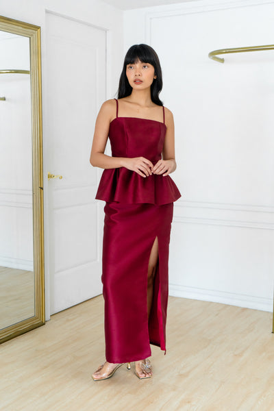 Gloria top (MAROON)