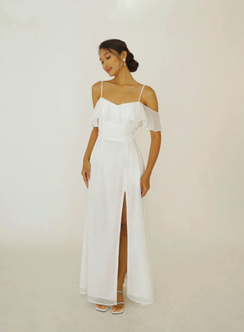 Simone maxi dress (IVORY | PRE-ORDER)