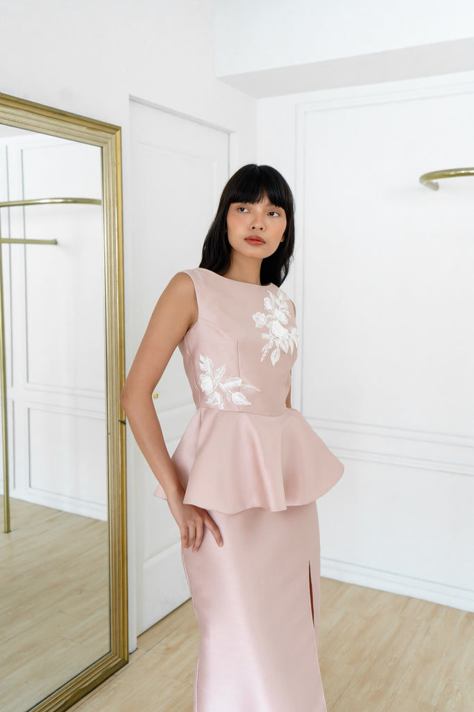 Yumi top (BLUSH with Embroidery)