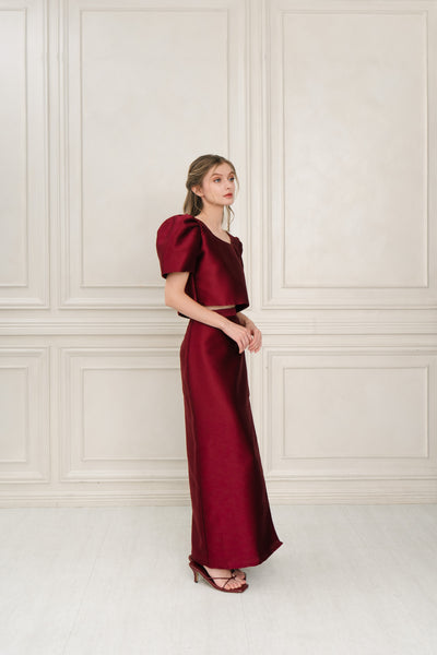 Dalisay skirt (MAROON)