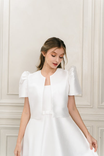 Ligaya midi dress (WHITE)