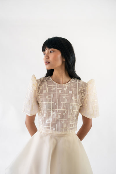 Maria top (ABSTRACT EMBROIDERY)