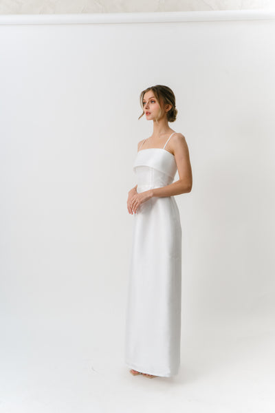 Rebecca maxi dress (WHITE)