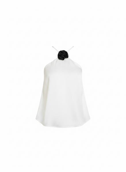Juliana silk top (WHITE)