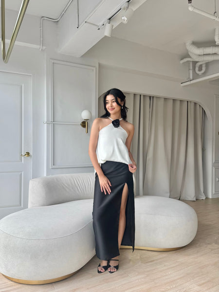 Juliana silk top (WHITE)