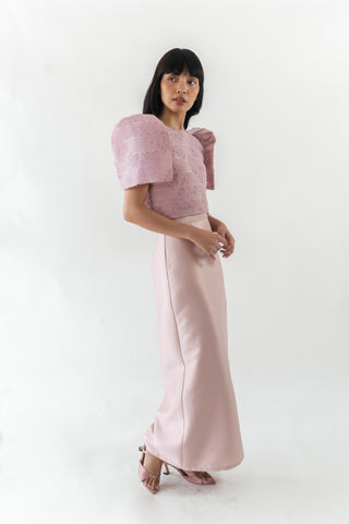 Maria top (MAUVE EMBOSSED)