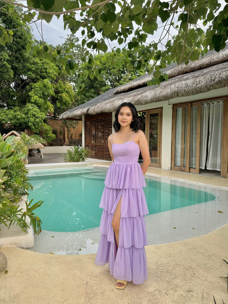 Eloise maxi dress (LILAC) – Suzy Clothing