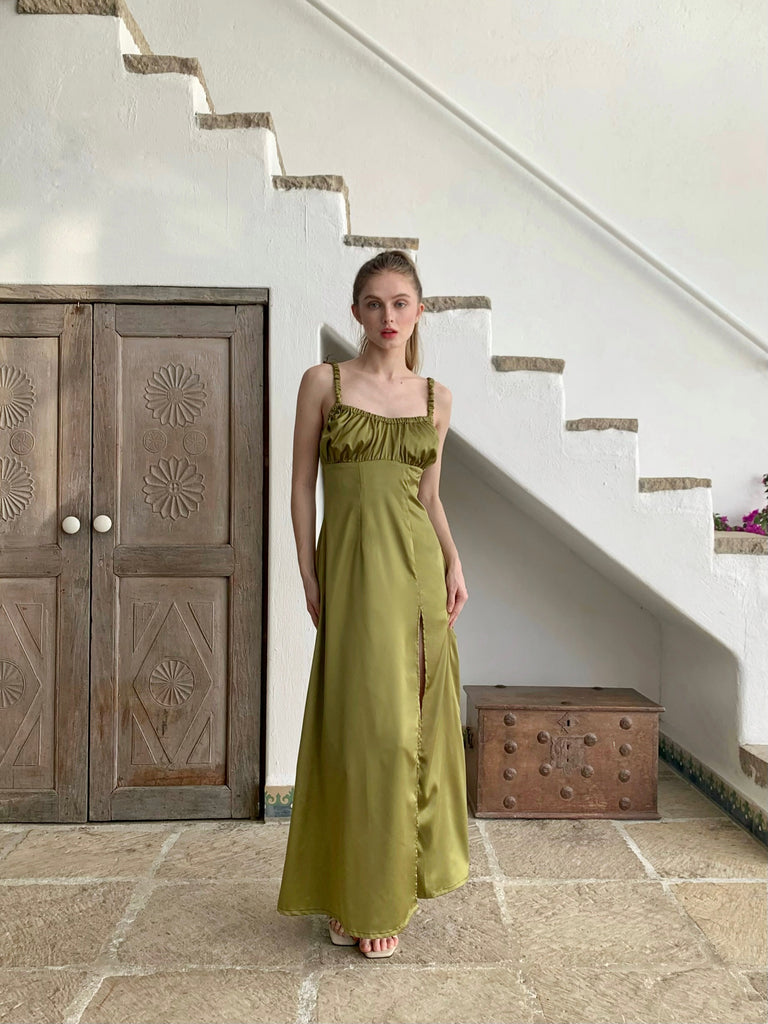 Bernadette maxi dress (OLIVE GREEN) Suzy Clothing Bernadette maxi dress (OLIVE GREEN) Suzy Clothing