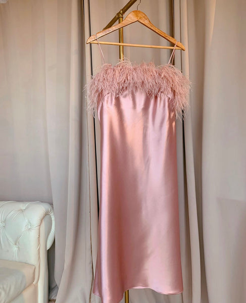 Dominique silk dress (PINK | PRE-ORDER)