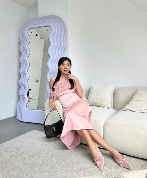 Dominique silk dress (PINK | PRE-ORDER)
