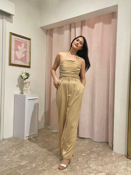 Dahlia silk pants (GOLD)