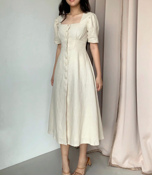Jane linen dress (OAT)